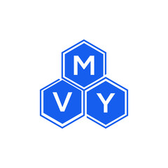 MVY letter logo design on White background. MVY creative initials letter logo concept. MVY letter design. 