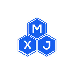 MXJ letter logo design on White background. MXJ creative initials letter logo concept. MXJ letter design. 