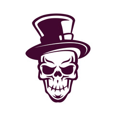 Skull and Magic hat logo.
