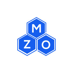 MZO letter logo design on White background. MZO creative initials letter logo concept. MZO letter design. 