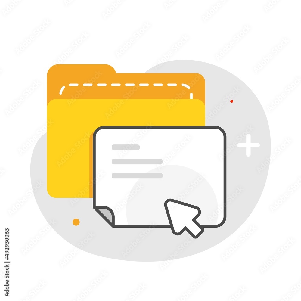 Poster add new file, upload button concept illustration flat design vector eps10. modern graphic element fo