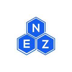 NEZ letter logo design on White background. NEZ creative initials letter logo concept. NEZ letter design. 