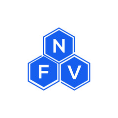 NFV letter logo design on White background. NFV creative initials letter logo concept. NFV letter design. 