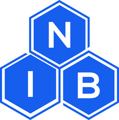 NIB letter logo design on White background. NIB creative initials letter logo concept. NIB letter design. 