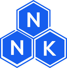NNK letter logo design on White background. NNK creative initials letter logo concept. NNK letter design. 
