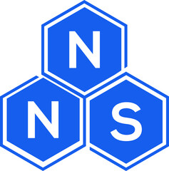 NNS letter logo design on White background. NNS creative initials letter logo concept. NNS letter design. 