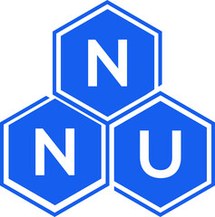 NNU letter logo design on White background. NNU creative initials letter logo concept. NNU letter design. 