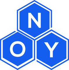 NOY letter logo design on White background. NOY creative initials letter logo concept. NOY letter design. 