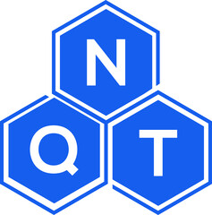 NQT letter logo design on White background. NQT creative initials letter logo concept. NQT letter design. 