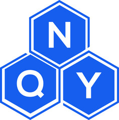NQY letter logo design on White background. NQY creative initials letter logo concept. NQY letter design. 