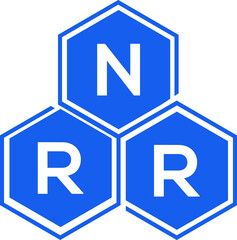 NRR letter logo design on White background. NRR creative initials letter logo concept. NRR letter design. 