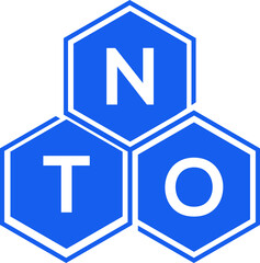 NTO letter logo design on White background. NTO creative initials letter logo concept. NTO letter design. 