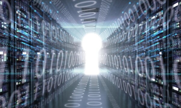 Concept of smart digital transformation and technology disruption that changes global trends. Software development, application programming concept.
