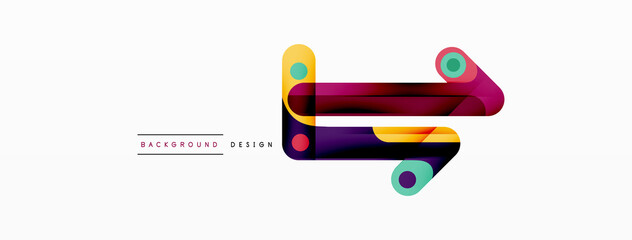 Colorful dynamic stripe composition. Lines geometric creative abstract background for wallpaper, banner or landing