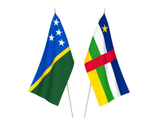 Central African Republic and Solomon Islands flags