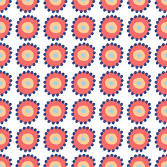 Pattern with red geometric colors