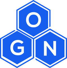 OGN letter logo design on White background. OGN creative initials letter logo concept. OGN letter design. 
