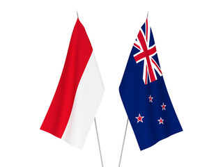 New Zealand and Indonesia flags