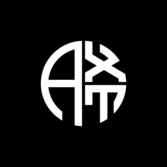 AXT logo AXT icon AXT vector AXT monogram AXT letter AXT minimalist AXT  
triangle AXT flat Unique modern flat abstract logo design. 