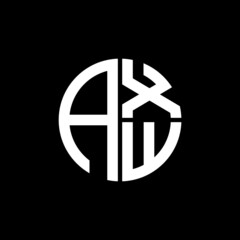 AXW logo AXW icon AXW vector AXW monogram AXW letter AXW minimalist AXW triangle AXW flat Unique modern flat abstract logo design.  