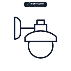 street light icon symbol template for graphic and web design collection logo vector illustration