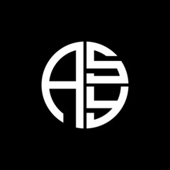 ASY logo ASY icon ASY vector ASY monogram ASY letter ASY minimalist ASY triangle ASY flat Unique modern flat abstract logo design.  