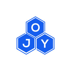 OJY letter logo design on black background. OJY creative initials letter logo concept. OJY letter design. 