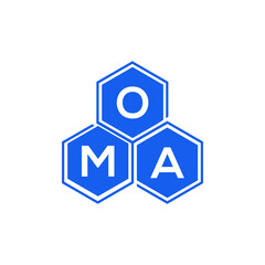 OMA letter logo design on White background. OMA creative initials letter logo concept. OMA letter design. 
