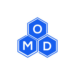 OMD letter logo design on White background. OMD creative initials letter logo concept. OMD letter design. 
