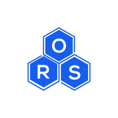 ORS letter logo design on black background. ORS  creative initials letter logo concept. ORS letter design.