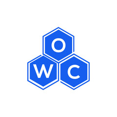 OWC letter logo design on White background. OWC creative initials letter logo concept. OWC letter design. 
