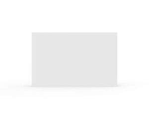 Fototapeta premium Blank matchbox mockup for branding and promotion, empty paper packaging match book mockup on isolated white background, 3d render illustration.