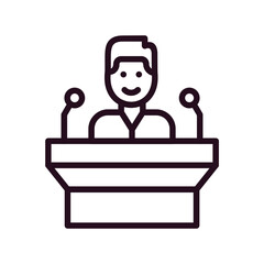 Public Speaking Icon