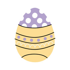 dotted easter egg painted