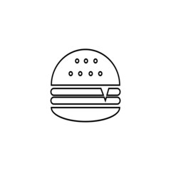  burger icon illustration design