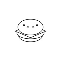  burger icon illustration design