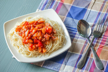 Spaghetti with Tomato Sauce