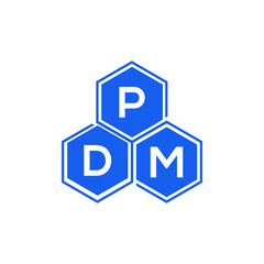 PDM letter logo design on White background. PDM creative initials letter logo concept. PDM letter design. 