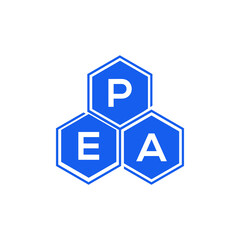 PEA letter logo design on White background. PEA creative initials letter logo concept. PEA letter design. 