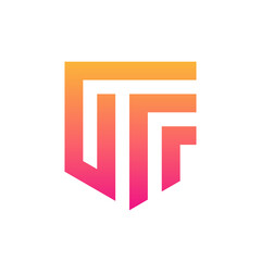 Creative modern letter GF logo design