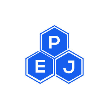 PEJ letter logo design on White background. PEJ creative initials letter logo concept. PEJ letter design. 