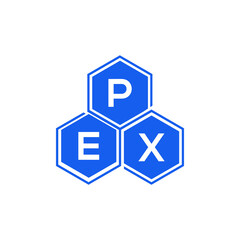 PEX letter logo design on White background. PEX creative initials letter logo concept. PEX letter design. 
