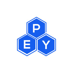 PEY letter logo design on White background. PEY creative initials letter logo concept. PEY letter design. 