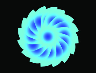 fan-shaped paper folds logo 