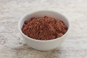Natural organic cocoa powder for culinary