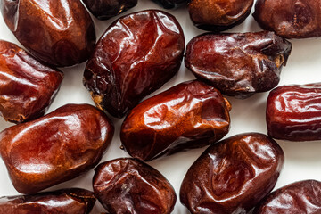 Background image of dried dates in close-up