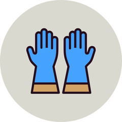 Obraz premium Hand Gloves Icon