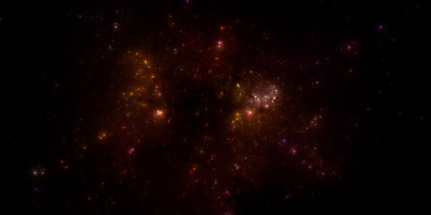 Fototapeta premium Banner Star field background . Starry outer space background texture . Colorful Starry Night Sky Outer Space background. 3D illustration 
