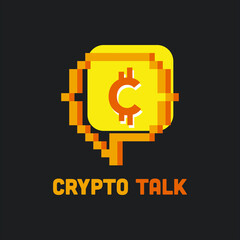 Illustration of financial or crypto currency bubble talk