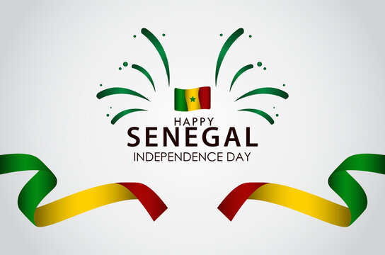 Happy Senegal Independence Day Celebration Vector Template Design Illustration - Powered by Adobe